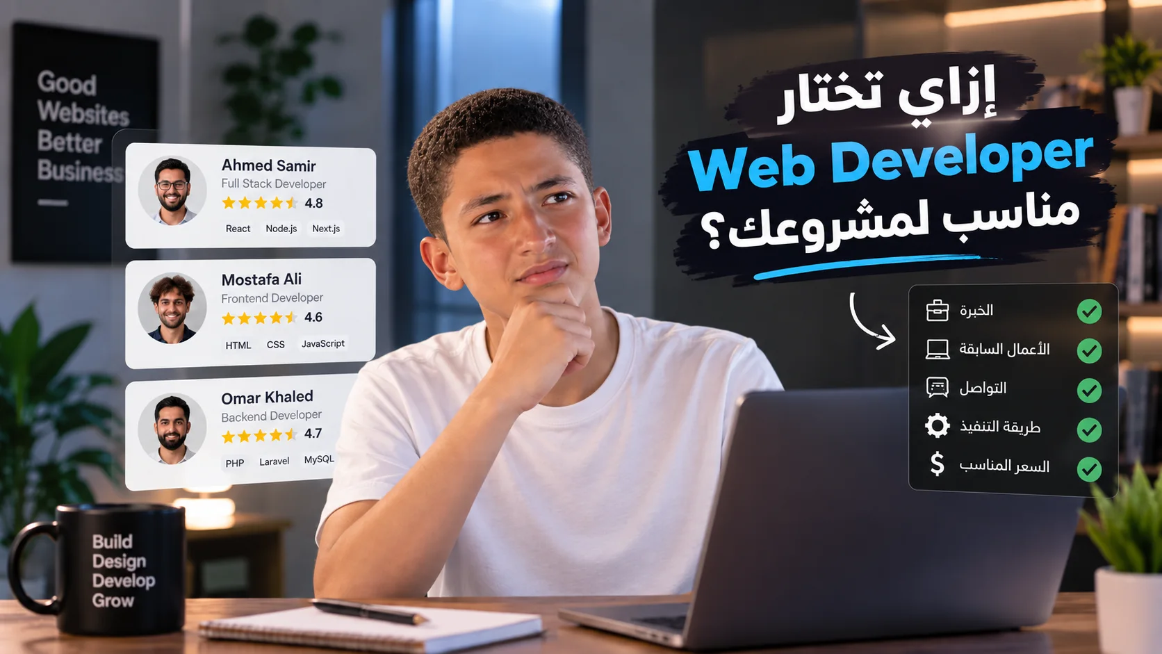 إزاي تختار Web Developer مناسب لمشروعك؟